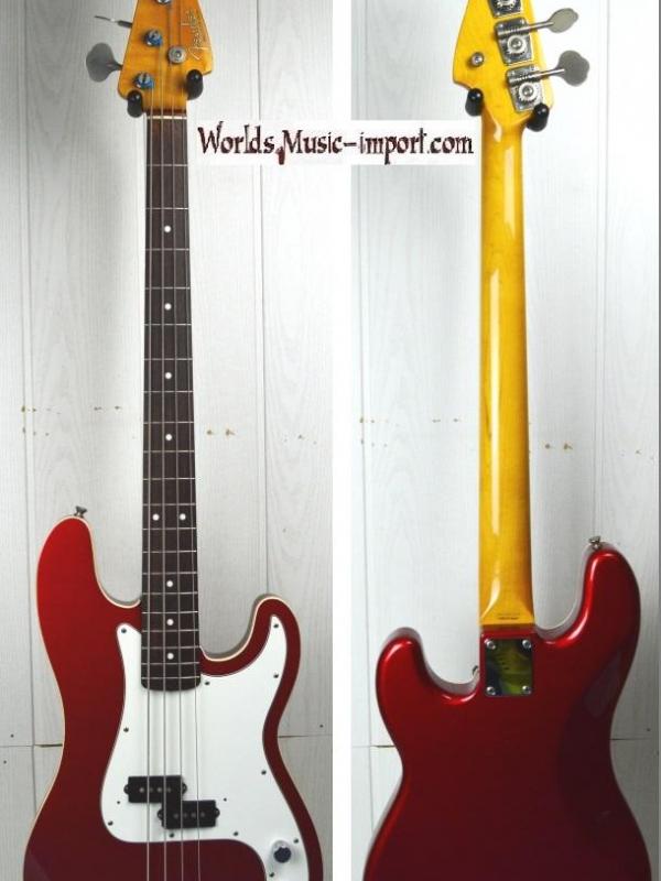 VENDUE... FENDER Precision Bass 62' BOUND Aerodyne 2004 Candy Apple Red 