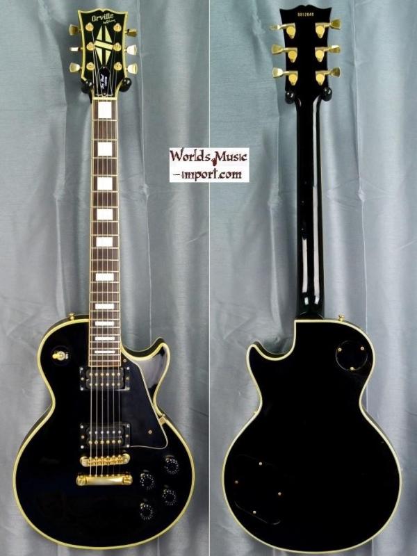 VENDUE... Orville by GIBSON Les Paul Custom Black 1990 Japon import *OCCASION*