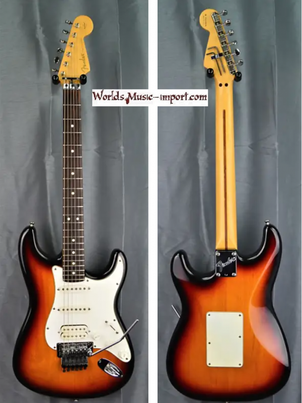 VENDUE... FENDER Classic Stratocaster Floyd Rose 1992 Sunburst USA *OCCASION*