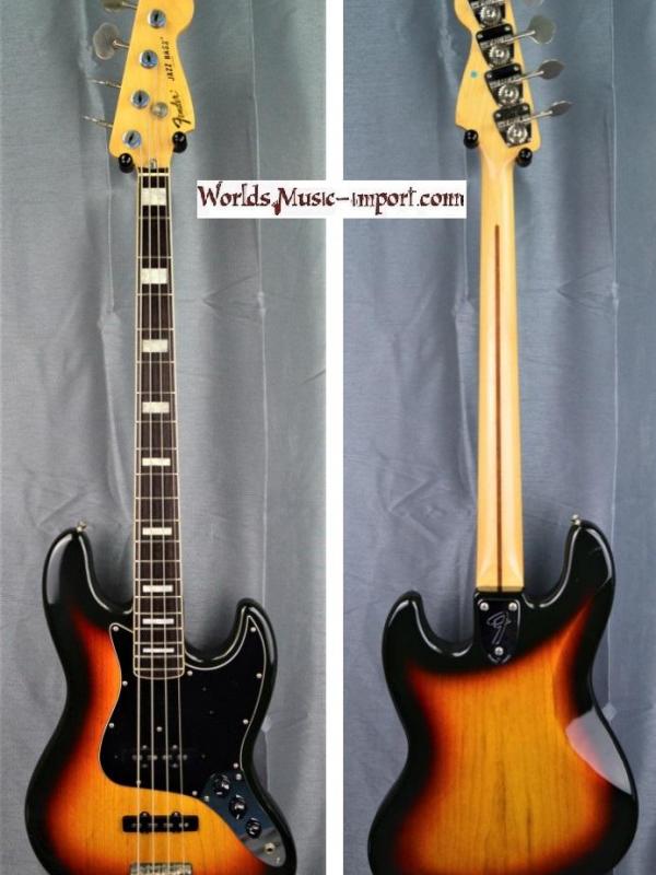 VENDUE... FENDER Jazz Bass JB'75 ASH 3TS nitro 1989 japon import *OCCASION*