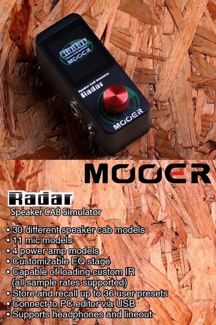 Pédale guitare/basse MOOER Radar simulation ampli Studio/Live * 179€ *