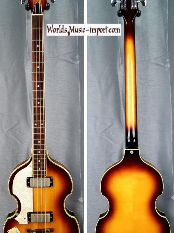 V E N D U E... GRECO Violin Bass VB-500 LH Sunburst 1985 'Gaucher' Beatles japon import *OCCASION*
