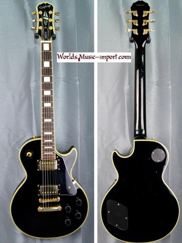 VENDUE... Epiphone by GIBSON Les Paul Custom Black 1998 import *OCCASION*