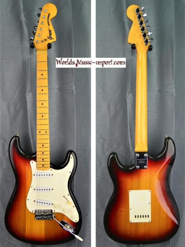 V E N D U E... GRECO Stratocaster Super Sounds SE-500S Sunburst 1975 japon import *OCCASION*