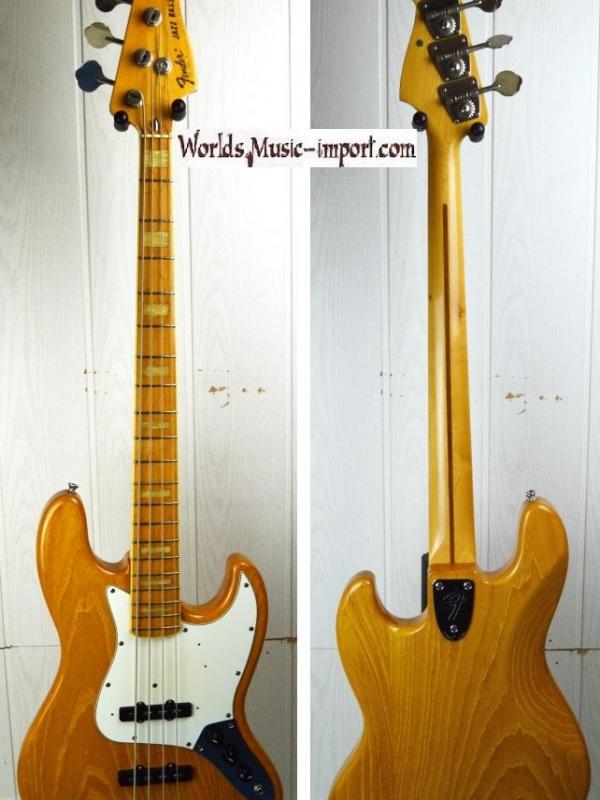 VENDUE... Fender Jazz Bass JB'75 Reissue  1985 ASH nitro natural 'Post JV' Japon import RARE *OCCASION*