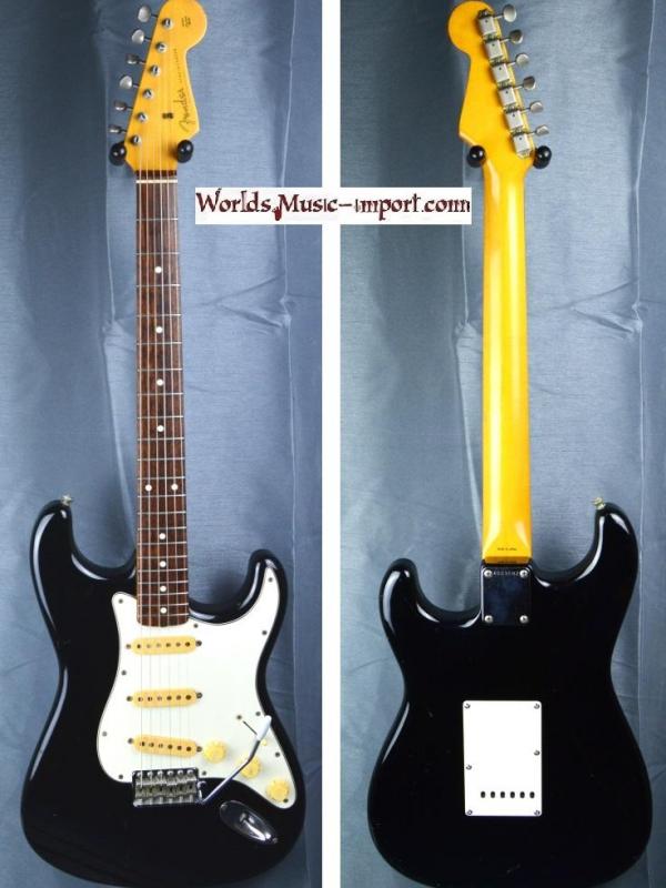 VENDUE... FENDER Stratocaster ST'62 RI Black 1985 'post JV' RARE japan Import  *OCCASION*