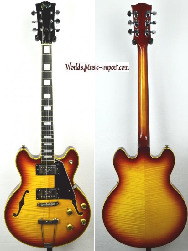 VENDUE... GRECO Jazz Sa-500 Sunburst Flame Top 1972 ES339 japon import *OCCASION*