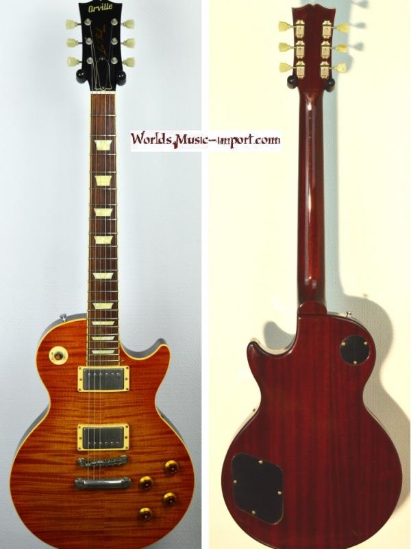 VENDUE... ORVILLE Les Paul Standard LPS-80 Honey Burst Flame 1996 japon *OCCASION*