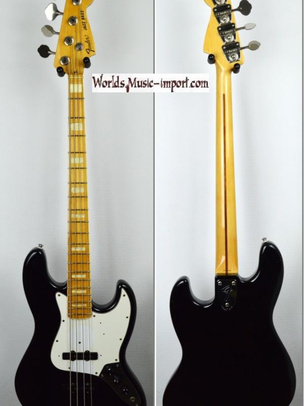 VENDUE... FENDER Jazz Bass '75-US RI black 2003 japon import *OCCASION*