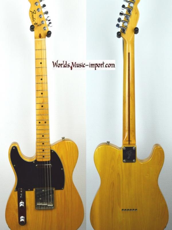 V E N D U E... Fender Telecaster 72' Left Hand 1998 ASH Natural Gloss Japan import *OCCASION*