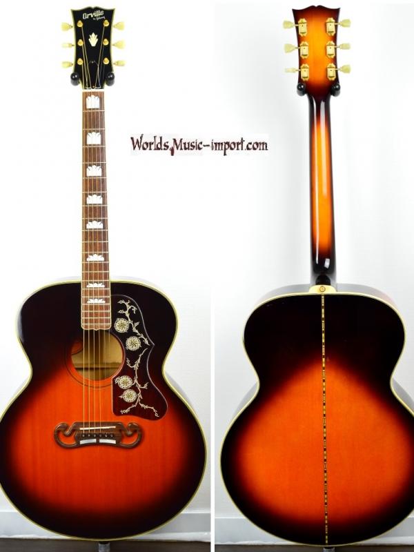 VENDUE... ORVILLE GIBSON J-200 Vintage Sunburst 1993 Japon  import RARE *OCCASION*