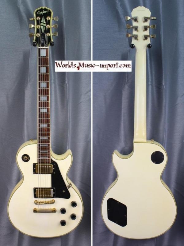 V E N D U E... Epiphone by GIBSON Les Paul CUSTOM White 1997 import *OCCASION*