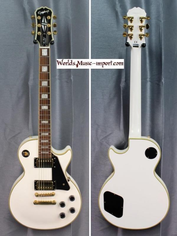 Epiphone by gibson les paul custom white 2006 korea import japan 9 