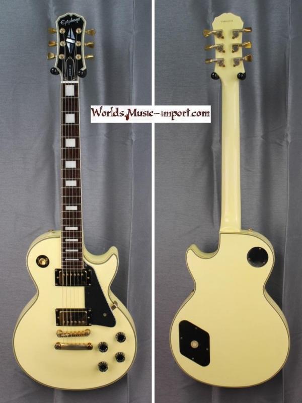 V E N D U E... Epiphone by GIBSON Les Paul Custom 1998 White Korea import *OCCASION*