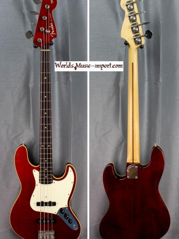 FENDER Jazz Bass Aerodyne Deluxe DMC 2006 - TransRed Flame- Japan Import *OCCASION*