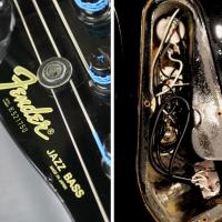 Fender jazz bass jb 555 rare alblack 1985 japan 2 