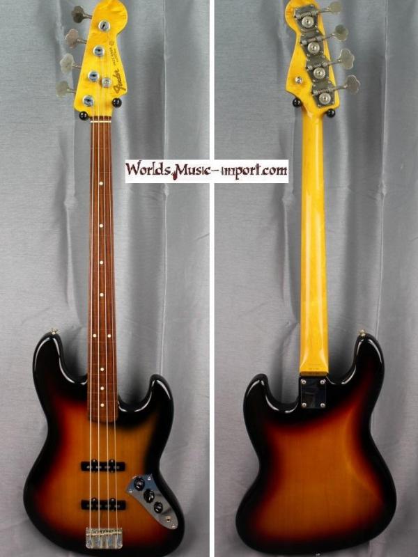 V E N D U E... FENDER Jazz Bass JB-62' US FL 'Fretless' 1994 - 3TS Sunburst 