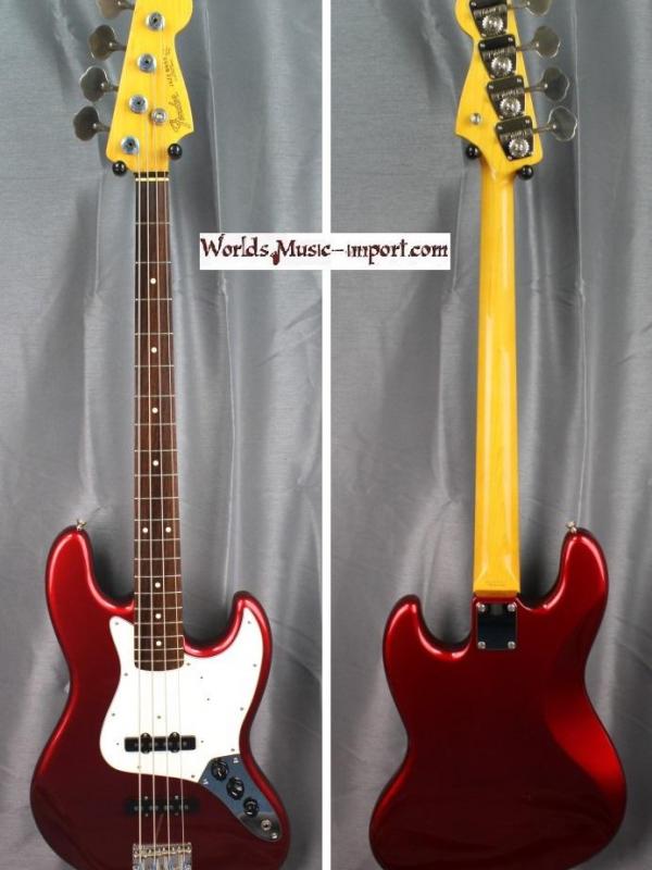 V E N D U E... FENDER Jazz Bass JB'62-US 2004 - CAR Candy Apple Red - japan import *OCCASION*