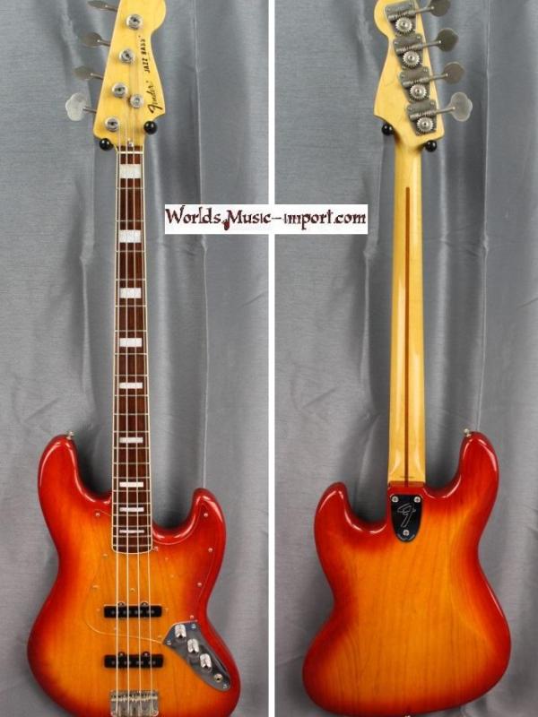 Fender jazz bass jb 75 us cherryburst 2000 japan import 13 