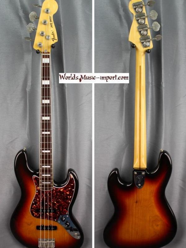 FENDER Jazz Bass JB'75-US 1998 - Ash Sunburst - Japan import *OCCASION*