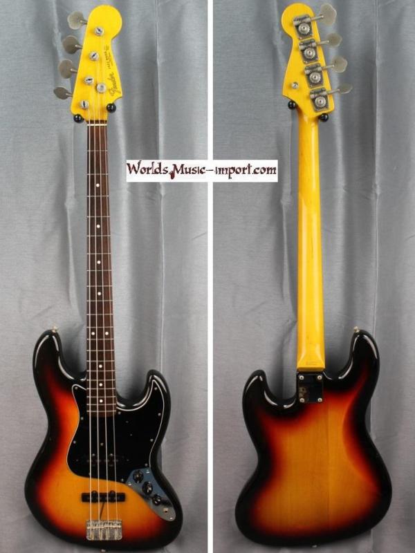 FENDER Jazz Bass JB-62' US 2001 - 3TS Sunburst - japan import *OCCASION*