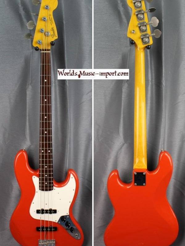 FENDER Jazz Bass JB-62' FRD Fiesta Red 2005 'rare' Japan import *OCCASION*