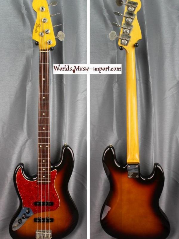 FENDER Jazz Bass JB-62' LH gaucher 3TS 1990 japan import *OCCASION*