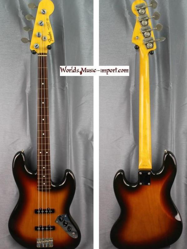 V E N D U E... FENDER Jazz Bass JB-62 US FL 1991 - 3TS Sunburst - Nitro 'Order Made' japan import *OCCASION*