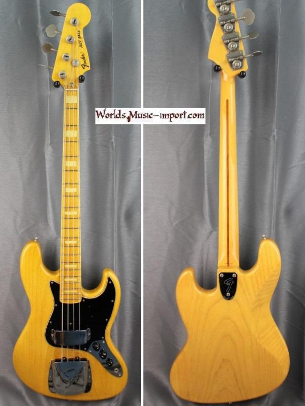 V E N D U E... FENDER Jazz Bass JB-75 US ASH NAT 1999 japan import *OCCASION*