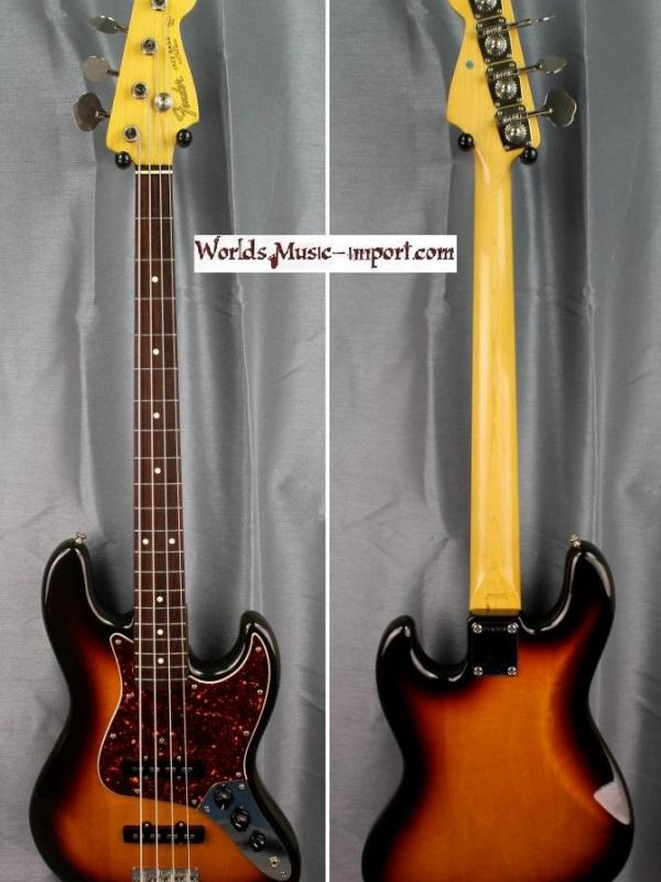 V E N D U E... FENDER Jazz Bass JB-62M medium scale 3/4 1986 - 3TS sunburst - 'post JV' RARE Nitro japan import *OCCASION*