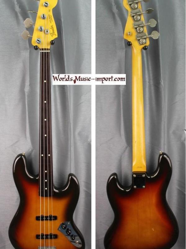 V E N D U E... FENDER Jazz Bass JB'62 FL 'nitro' Order Made 1990 3TS japan import *OCCASION*