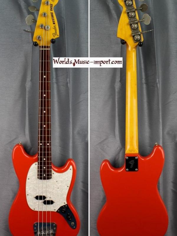 FENDER Mustang Bass MB98-70SD Short Scale 2002 - FRD Fiesta Red - japan import *OCCASION*