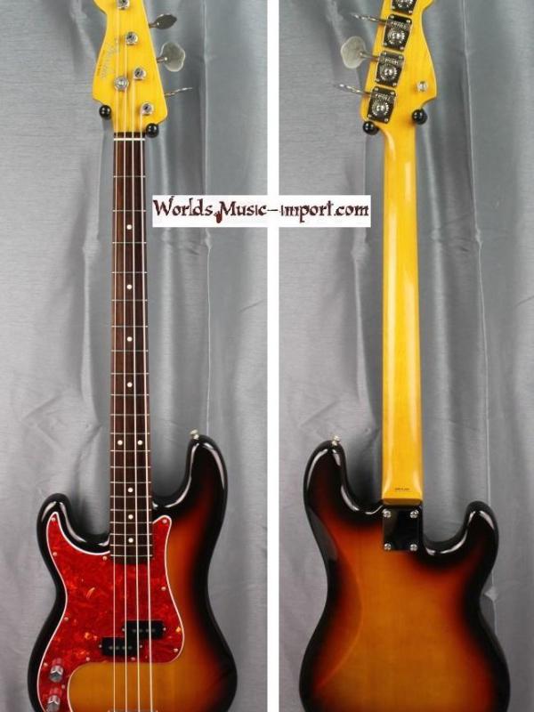 V E N D U E... FENDER Precision bass PB'62-LH 1993 - 3TS sunburst - gaucher Japon import *OCCASION*