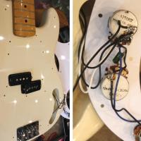Fender precision bass pb 57 us white japan import 5 