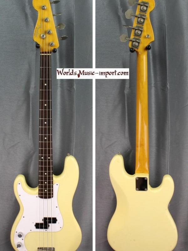 FENDER  Precision bass PB-62' LH 1994 - White - GAUCHER - rare Japan import *OCCASION*