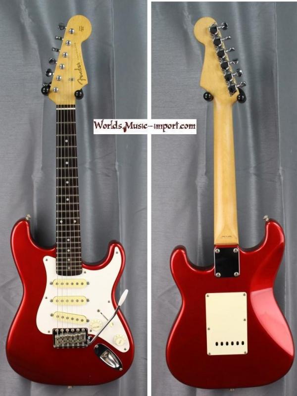 V E N D U E... FENDER Mini Stratocaster SSS 1992 - CAR Candy Apple Red 'Order Made' RARE japan import *OCCASION*