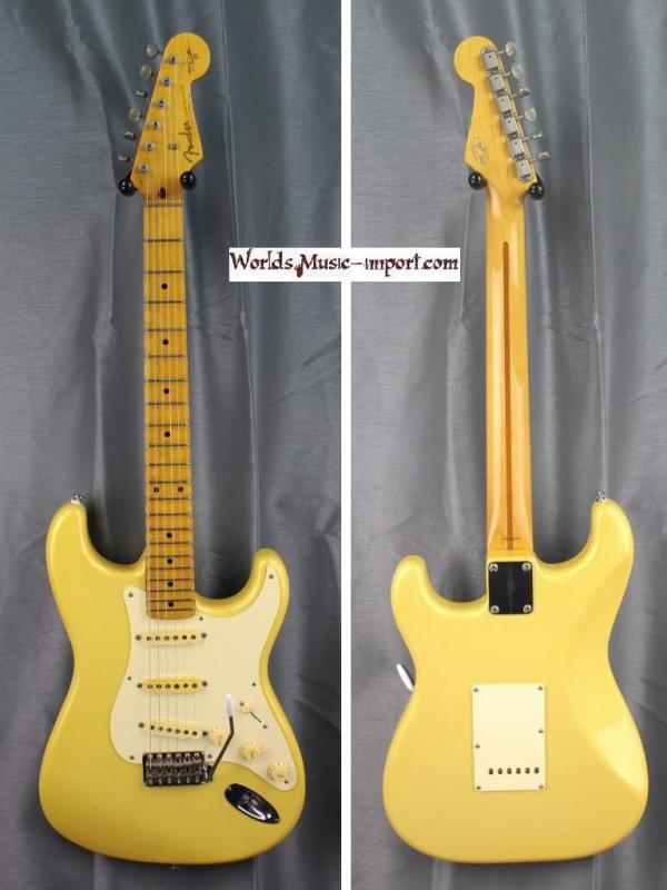V E N D U E... FENDER Stratocaster ST-57 YM Yngwie Malmsteen Signature 1994 Pearl Yellow White 'Custom Shop' Japan import *OCCASION*