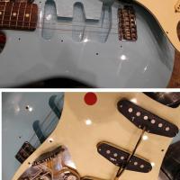 Fender stratocaster st62 tx sbl sonic blue 2002 japan import excellent etat 15 