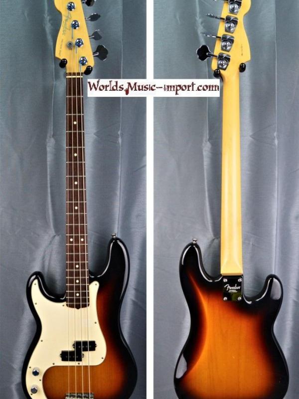 VENDUE... FENDER Precision Bass American Standard LH 3CS 2005 'gaucher' USA import *OCCASION*