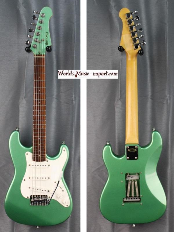 HISTORY Mini Stratocaster Green import japon *OCCASION*