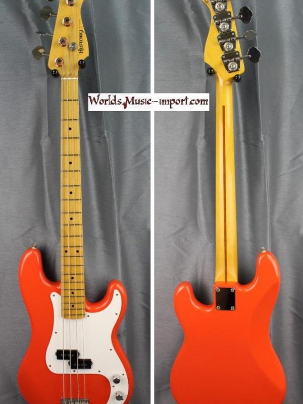 HISTORY Precision Bass PB'57 ZP-CFS 2006 - FRD Fiesta Red - japan import *OCCASION*