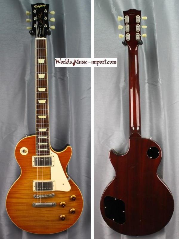 V E N D U E... EPIPHONE Les Paul Standard LPS 1999 - Honeyburst Flame - japan import *OCCASION*