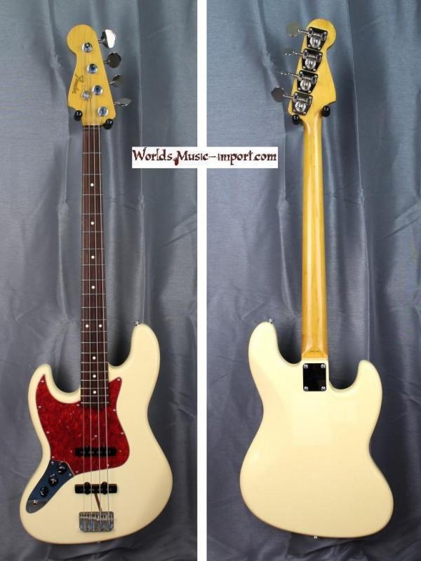 V E N D U E... FENDER Jazz Bass JB'62-LH VWhite 'Gaucher' 1990 japan import *OCCASION*