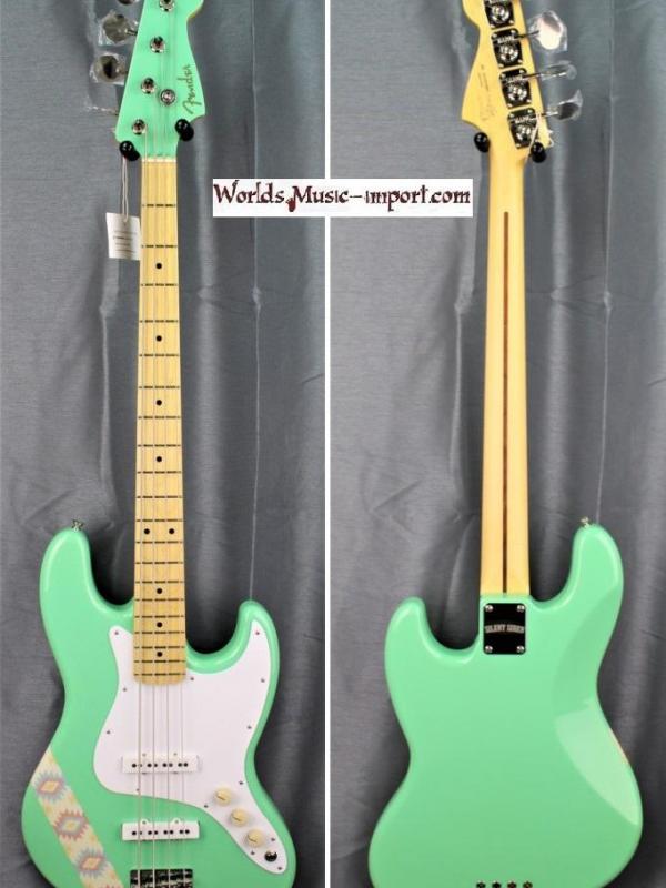 VENDUE... FENDER Jazz Bass 'Silent Siren' signature Surf green Japan Import *NEUF*