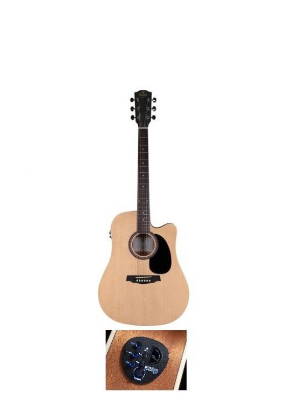 PRODIPE Guitare SD-25 CEQ folk électro-acoustique naturelle *NEUF*