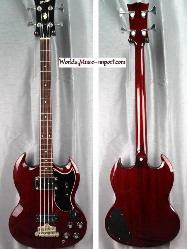 V E N D U E... ORVILLE SG Bass EB-3 1989 - Cherry - short scale - japan import *OCCASION*