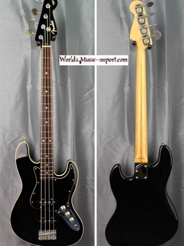 V E N D U E... FENDER Jazz Bass Aerodyne AJB-DLX Medium Scale 'DMC' Limited 2008 - Black - japon import *OCCASION*