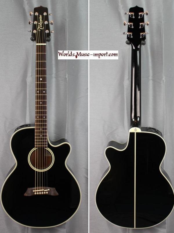 V E N D U E... TAKAMINE PT-106 auditorium electro 1998 - black - japan import *OCCASION*