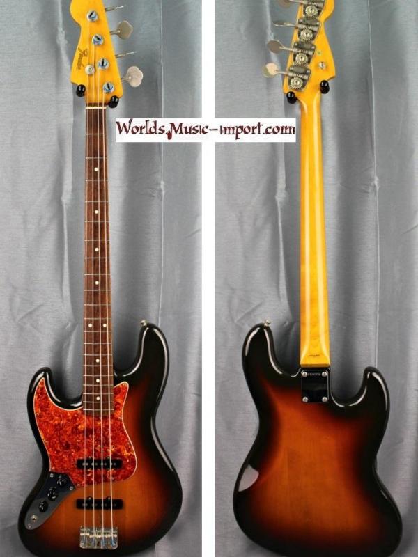 VENDUE... FENDER Jazz bass JB'62 LH 'gaucher' 1990 3 Tons Sunburst 