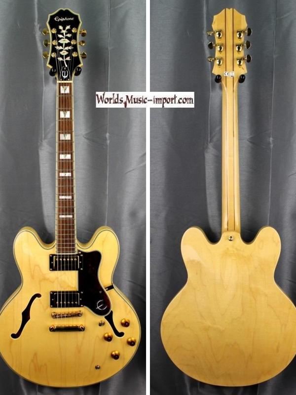 VENDUE... EPIPHONE Sheraton II Natural 2012 + étui *OCCASION*